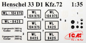  ICM      Henschel 33 D1 Kfz72 1:35 (ICM35467)  10