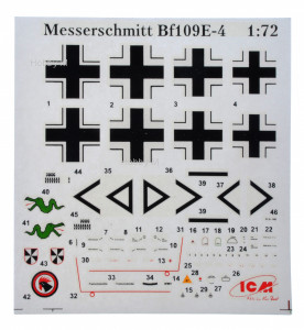  ICM   Messerschmitt Bf-109 E4 (ICM72132)  4