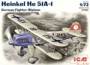  ICM  - Heinkel He-51 A1 (ICM72193) 