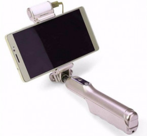  Noosy BR13 LED flashlight Bluetooth selfie stick Gold