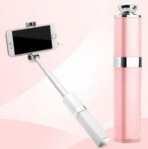  Noosy BR14 Lipstick Selfie Stick Wired Monopod Pink 3