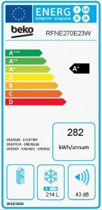   Beko RFNE 270 E23W White 4