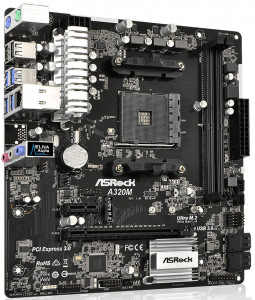   ASRock sAM4 A320 2xDDR4 mATX (A320M) 3