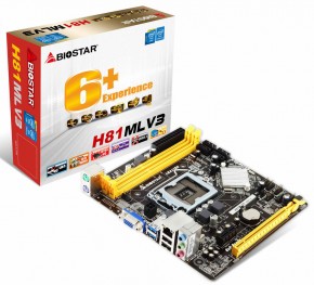   Biostar H81MLV3 (s1150 , Intel H81, 2xDDR3) 5