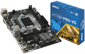   MSI s1151 H110 2xDD R4 DVI-VGA mATX (H110M PRO-VD) 6