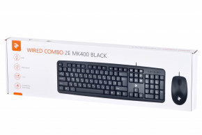  (, ) 2E MK400 (2E-MK400UB) Black USB 15