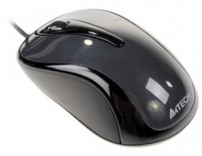   A4Tech D-360-1 HoleLESS Glossy Grey