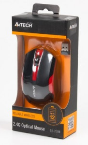   A4Tech G3-200N Black/Red USB V-Track 4