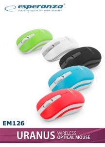   Esperanza Mouse EM126EW Grey-White 3