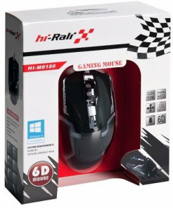   HI-RALI HI-M8180 6D Gaming USB Black 6