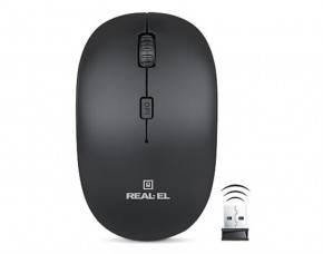  REAL-EL RM-301 Wireless Black USB 