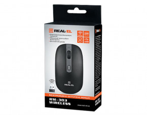  REAL-EL RM-301 Wireless Black USB  7