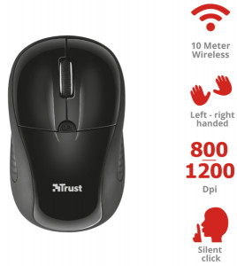  Trust Primo Silent Wireless Mouse Black (23033) 3