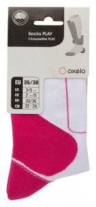  Oxelo Socks Play Pink (31-34) 3