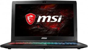  MSI GP62MVR 7RFX (GP62MVR7RFX-1068XUA) Black