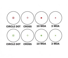   Barska Multi Reticle 1x (Red/Green) 3