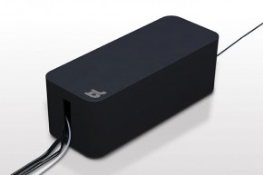    Bluelounge CableBox Cable Management Box Black (CB-01-BL)