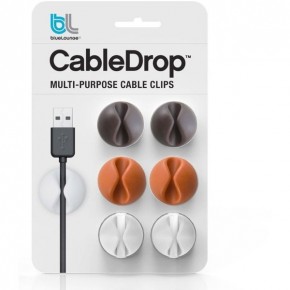    Bluelounge CableDrop Multi purpose Cable Clip Muted (CD-MT)