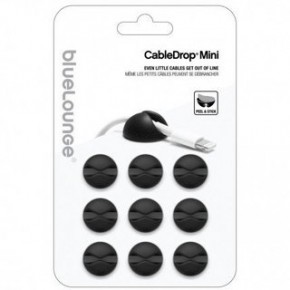    Bluelounge CableDrop Mini Small Cable's Clip Black (CDM-BL)