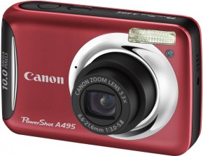  Canon PowerShot A495 Red