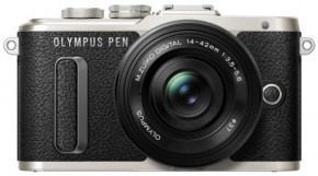  Olympus E-PL8 DZK 14-42 mm Pancake + 40-150 mm black/black