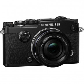   Olympus PEN-F Pancake Zoom 14-42 Kit Black/Black 3