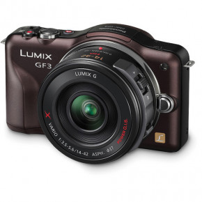  Panasonic LUMIX DMC-GF3 Brown 14-42mm Kit