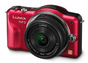  Panasonic Lumix DMC-GF3 14-42 mm Red