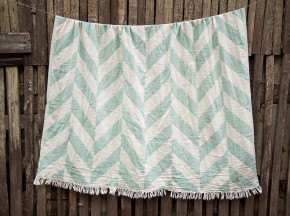 - Barine Fishbone Throw Sage 130*180