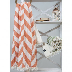   Barine Fishbone Throw orange 125*170