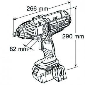    Makita DTW450Z 3