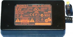   Sony AC-FX150 9.5V	2A 3