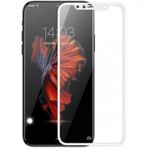   Baseus Tempered Glass Silk Screen 0.2mm for iPhone X White (SGAPIPH8-ASL02)