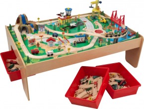   KidKraft Waterfall Mountain Train Set and Table (17850)