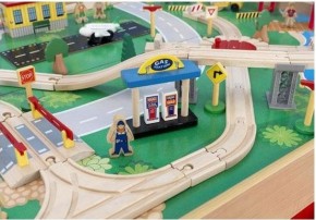   KidKraft Waterfall Mountain Train Set and Table (17850) 7