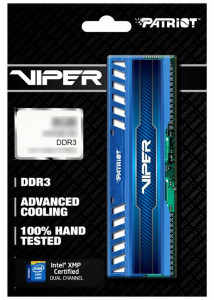   Patriot DDR3 8GB (2x4GB) 1600 MHz Viper 3 (PV38G160C9KBL) 5