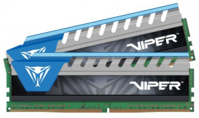   Patriot DDR4 16GB (2x8GB) 2400 MHz V ELITE KIT BLK/BLU (PVE416G240C5KBL) 3