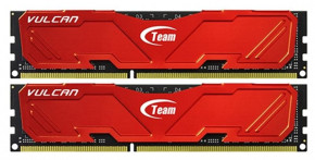   Team DDR4 2x4GB/2400 Vulcan Red (TLRED48G2400HC14DC01)