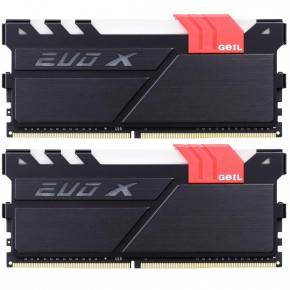   GeIL DDR4-3000 8GB (2x4GB) PC4-24000 EVO X Black, CL15-17-17-35, 1.35V (GEX48GB3000C15ADC)