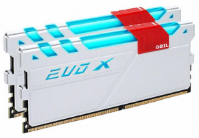   GeIL DDR4 16GB (2x8GB) 2400 MHz EVO X White (GEXW416GB2400C16DC) 3