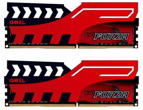   GeIL DDR4 8GB (2x4GB) 2400 MHz FORZA Red (GFR48GB2400C16DC)