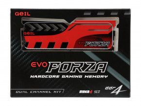   GeIL DDR4 8GB (2x4GB) 2400 MHz FORZA Red (GFR48GB2400C16DC) 5