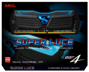   GeIL DDR4 16GB (2x8GB) 2400 MHz Super Luce (GLB416GB2400C16DC) 3