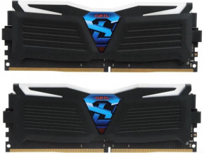   GeIL DDR4 16GB (2x8GB) 2400 MHz Super Luce Black (GLW416GB2400C16DC)