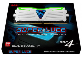   GeIL DDR4 16GB (2x8GB) 2400 MHz Super Luce White (GLWG416GB2400C16DC) 3