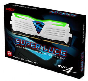   GeIL DDR4 16GB (2x8GB) 2400 MHz Super Luce White (GLWG416GB2400C16DC) 4