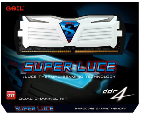   GeIL DDR4 16GB (2x8GB) 2400 MHz Super Luce White (GLWW416GB2400C16DC) 3