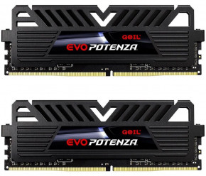   GeIL DDR4 8GB (2x4GB) 2400 MHz POTENZA Black (GPB48GB2400C16DC)