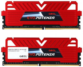   GeIL DDR4 8GB (2x4GB) 2400 MHz Potenza (GPR48GB2400C16DC) 3