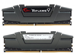   G.Skill DDR4-3200 16GB (2x8GB) PC4-25600 Ripjaws V Gunmetal Grey, CL16, 1.35V (F4-3200C16D-16GVGB) 3